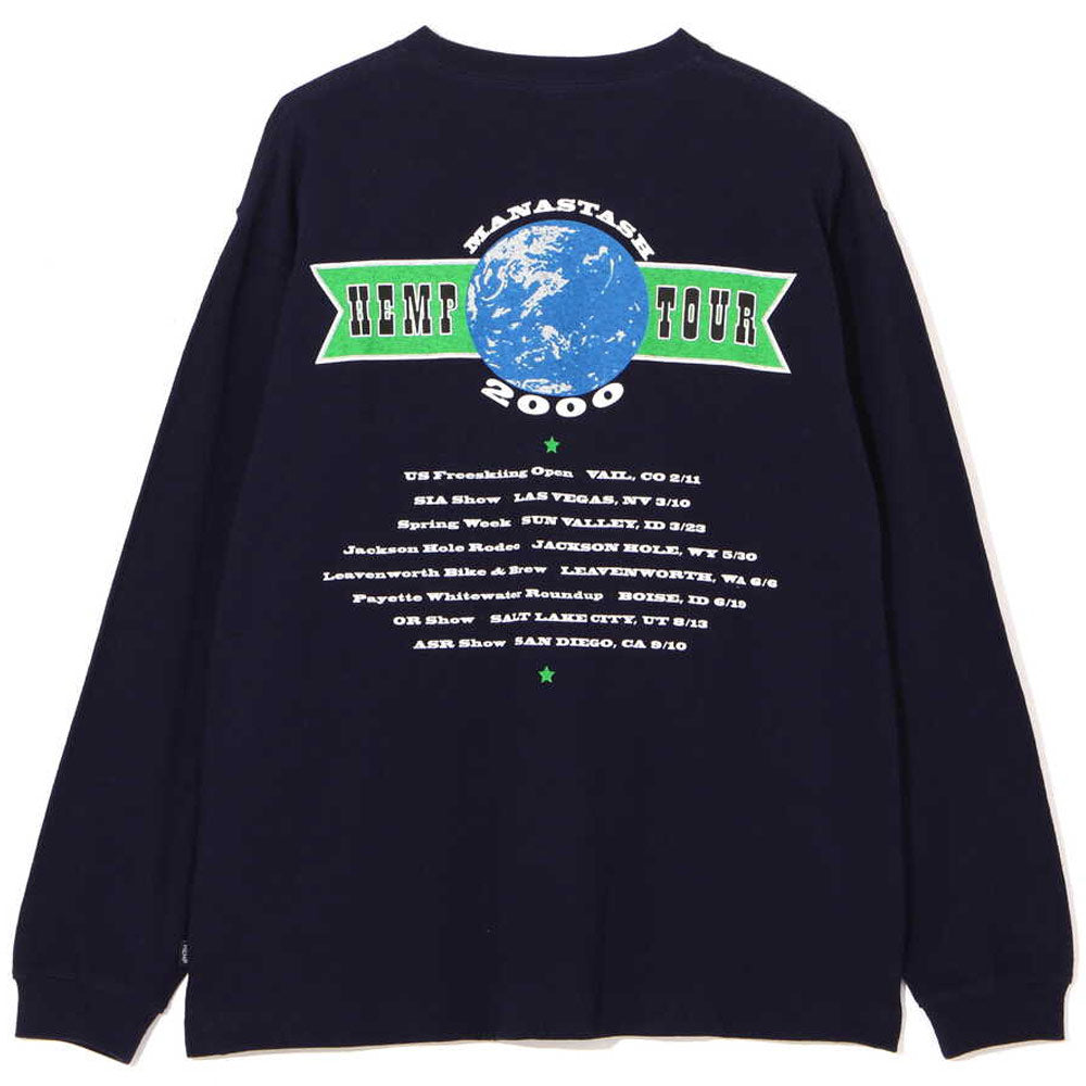 Hemp Long Sleeve Tee Hemp Tour 2000 'Navy'