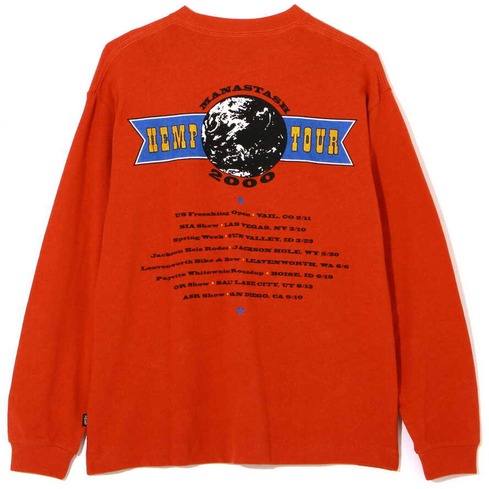 Hemp Long Sleeve Tee Hemp Tour 2000 'Orange'
