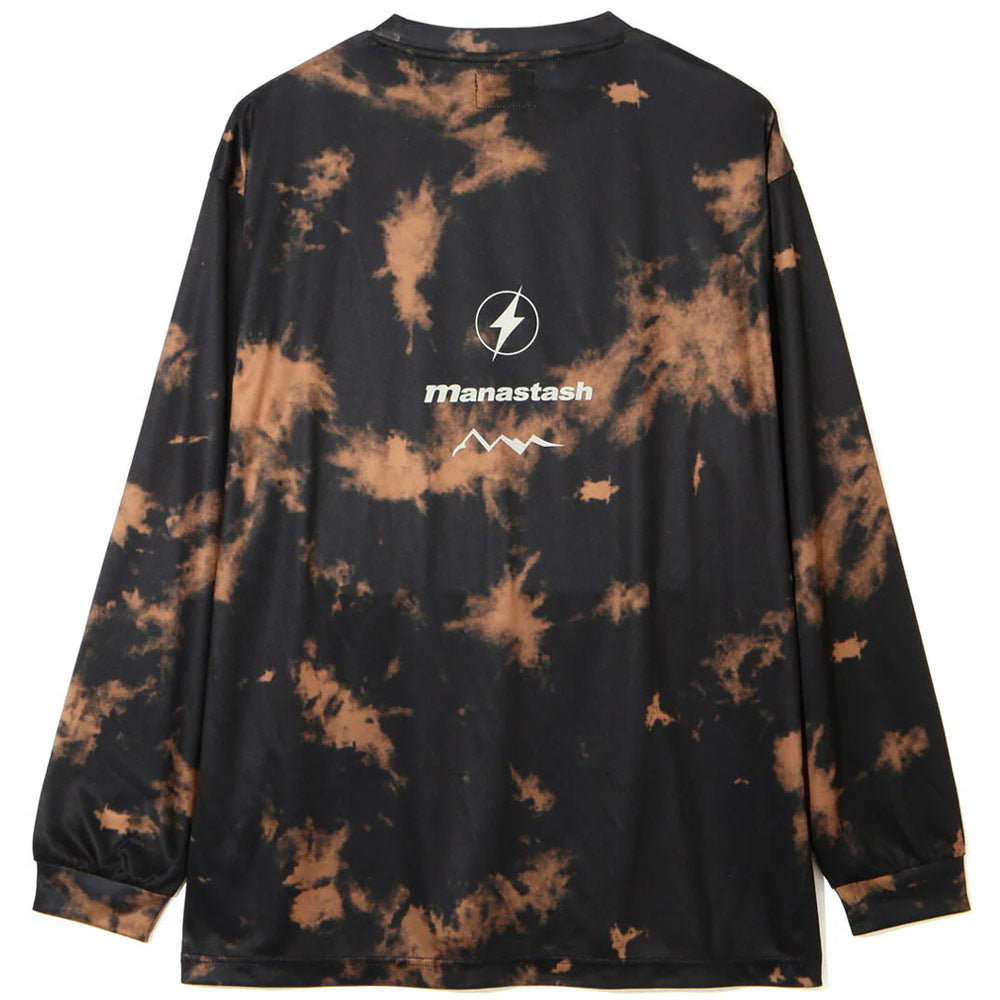 Tie Dye L/S Top 'Black'
