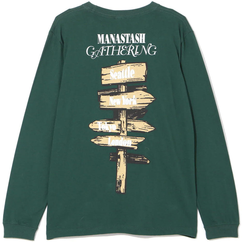 L/S Tee Campers Gathering 'Dark Green'
