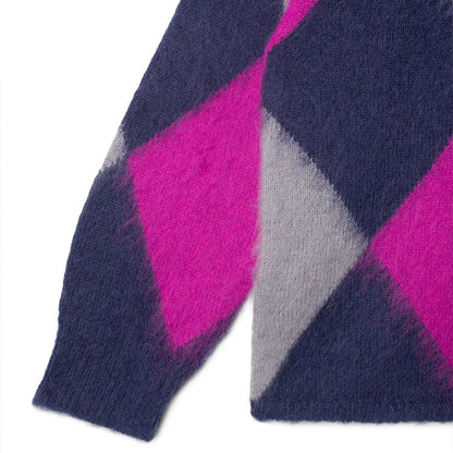 Aberdeen Kurtigan Argyle Cardigan 'Navy'