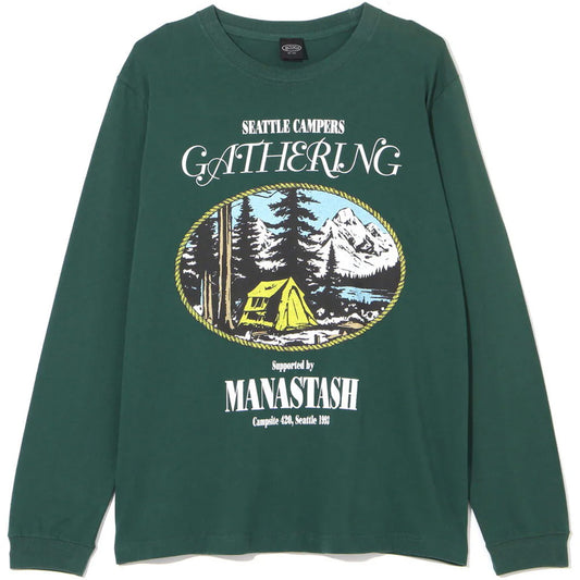 L/S Tee Campers Gathering 'Dark Green'