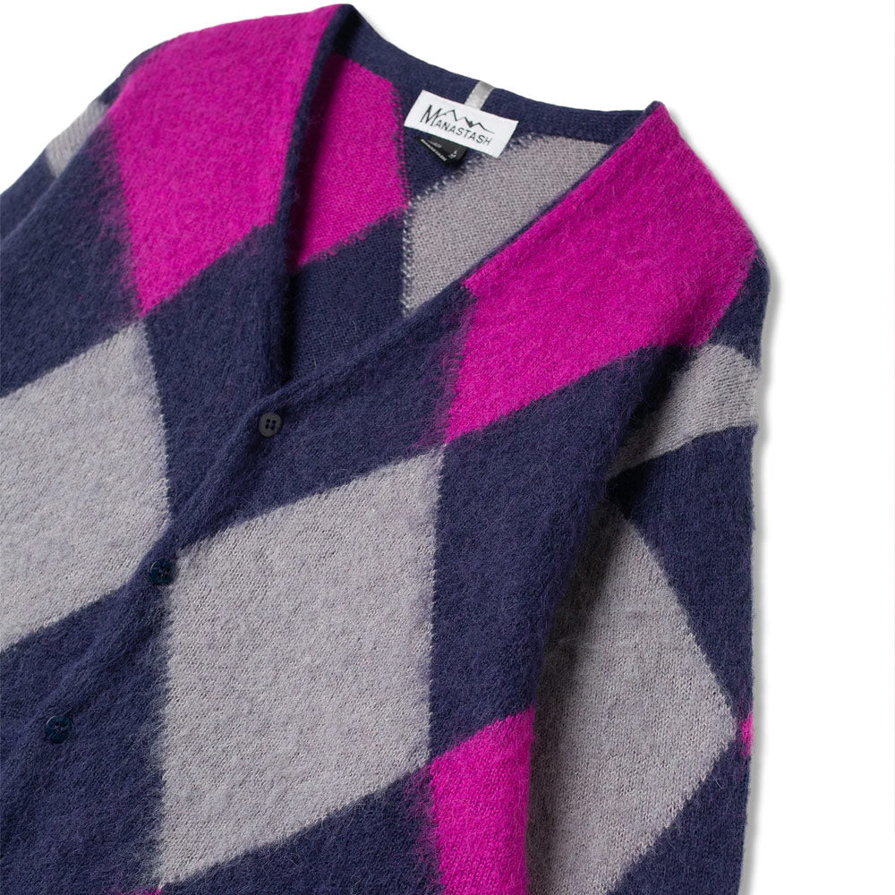 Aberdeen Kurtigan Argyle Cardigan 'Navy'